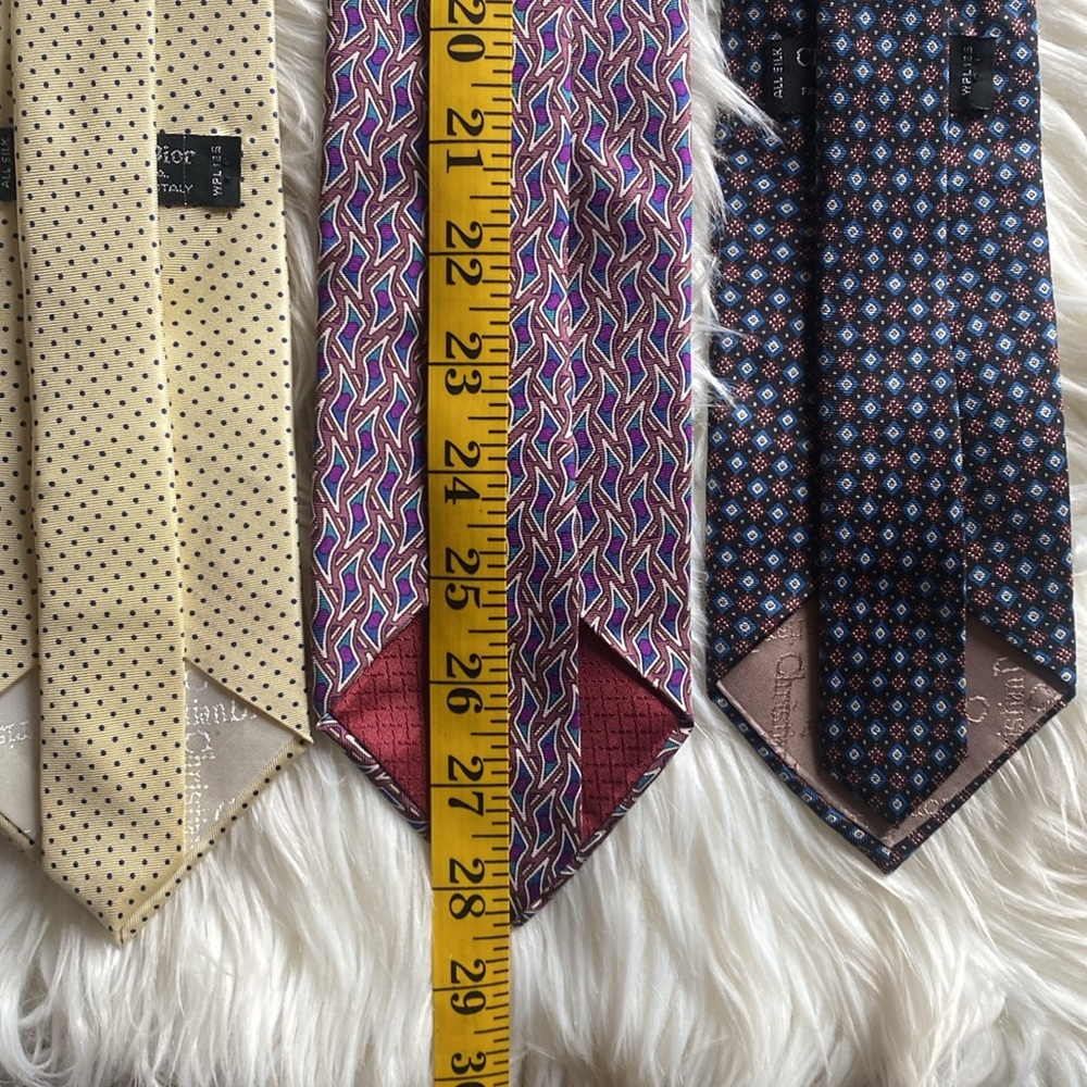 3 All Silk Christian Dior Ties - Picture 9 of 11